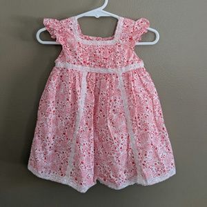 Floral Dress with Lace, Ruffles & Bloomers Easter
